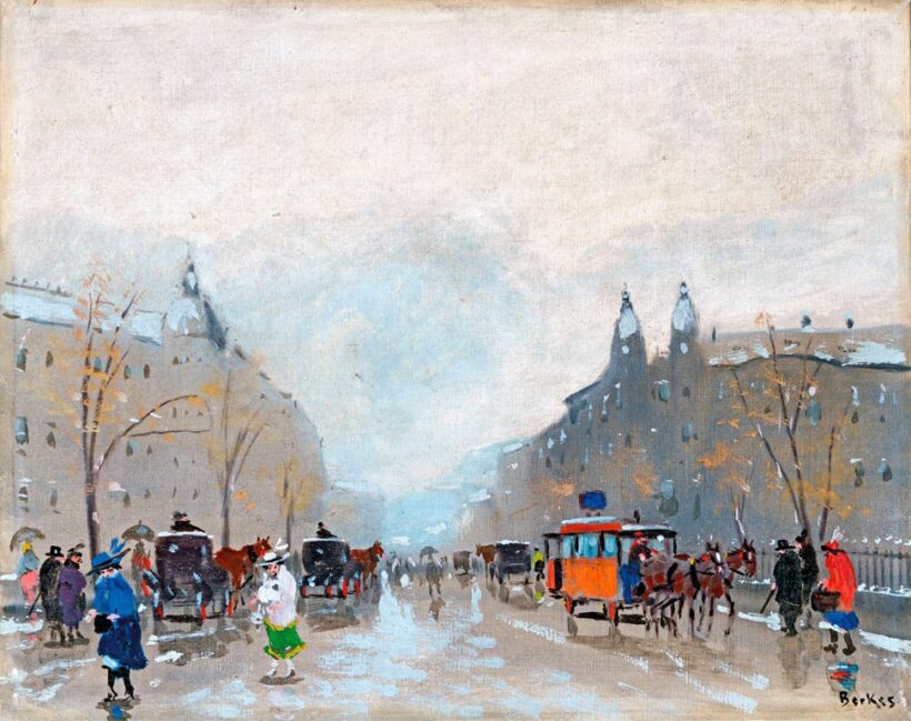 Berkes Antal (1874-1938): Városrészlet