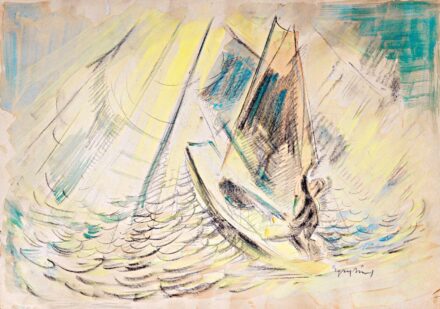 Egry József (1883-1951): Balatoni vitorlás