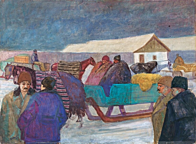Kurucz D. István (1914-1996): "Téli vásár, 1958"
