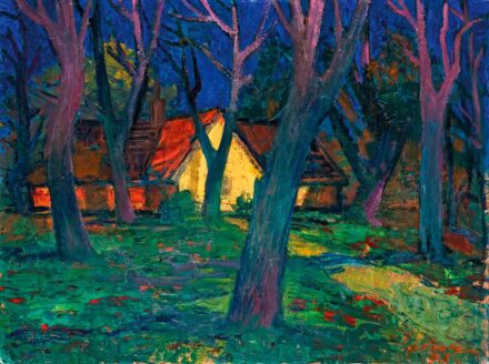 Gádor Emil (1911-1998): Falurészlet, 1973
