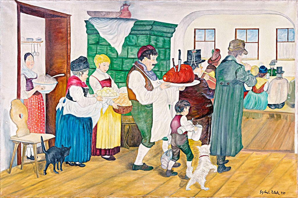 Győri Elek (1905-1957): Mulatságban, 1939