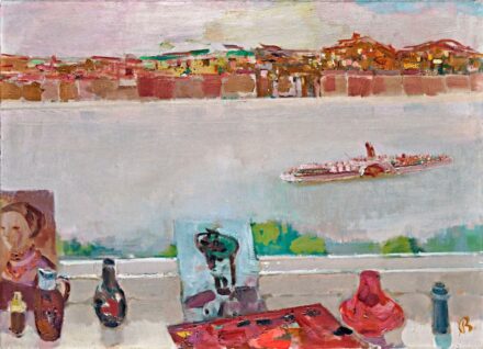 Bernáth Aurél (1895-1982): Budapesti látkép, 1968