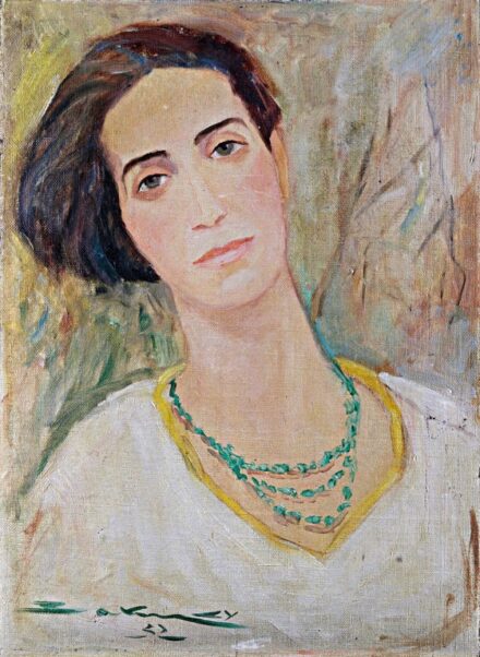 Baky Győző (1902-1972): Nő nyaklánccal, 1932