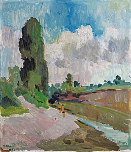 Balla József (1910-1991): Patakpart fiúkkal