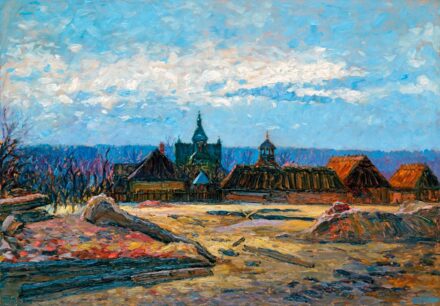 Muzsinszky Nagy Endre (1886-1975): Falurészlet, 1915