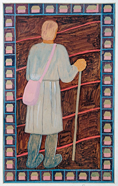 Ferenczy Noémi (1890-1957): Fallikárpit terv - Vándor