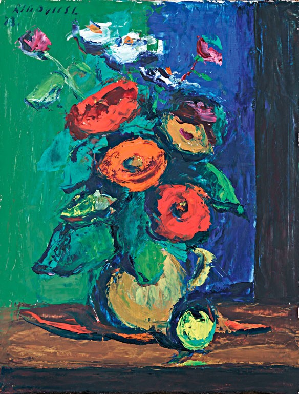 Ridovics László (1925-): Virágcsendélet, 1973