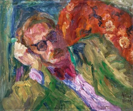 Frank Frigyes (1890-1976): Önarckép fotelben