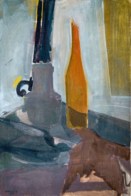 Vaszkó Erzsébet (1902-1986): Csendélet madarakkal, 1965