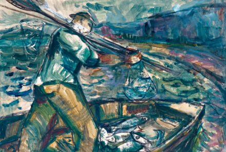 Göllner Miklós (1902-1977): Balatoni halász, 1962