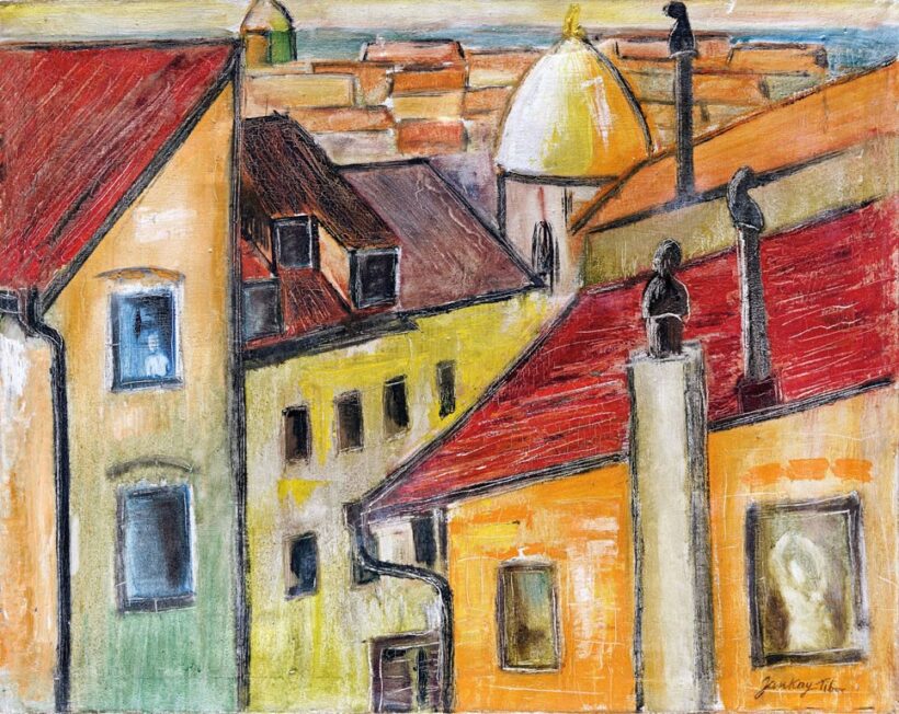 Jankay (Deutsch)Tibor (1899-1994): Nagyvárosi jelenet