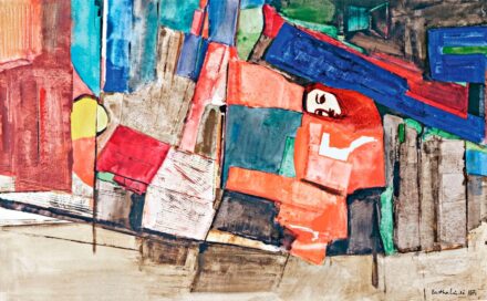 Bartha László (1908-1998): Kompozíció, 1974
