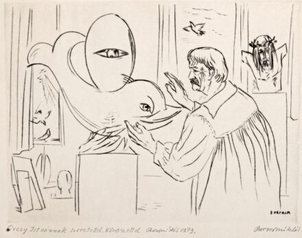 Borsos Miklós (1906-1990): Műteremben, 1979
