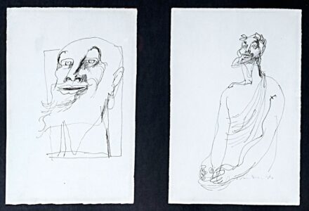 Szász Endre (1926-2003): Kettős rajz, 1962