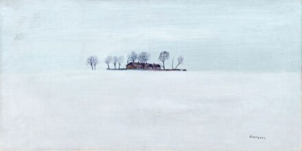 Kurucz D. István (1914-1996): Téli tanya, 1973