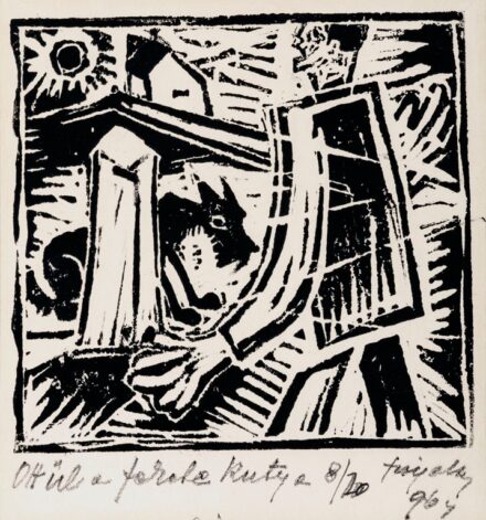 Szigethy István (1891-1966): "Ott ül a fekete kulya, 1964"