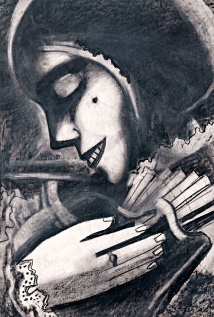 Kohán György (1910-1966): Hölgy legyezővel, 1932