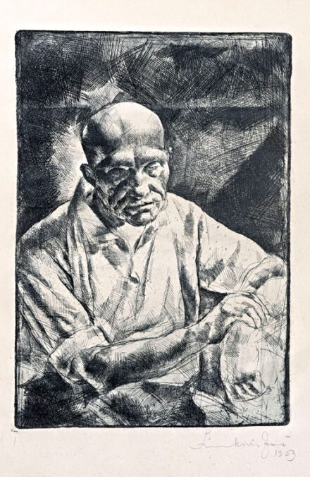 Tarjáni Simkovits Jenő (1895-1995): Férfiportré, 1923