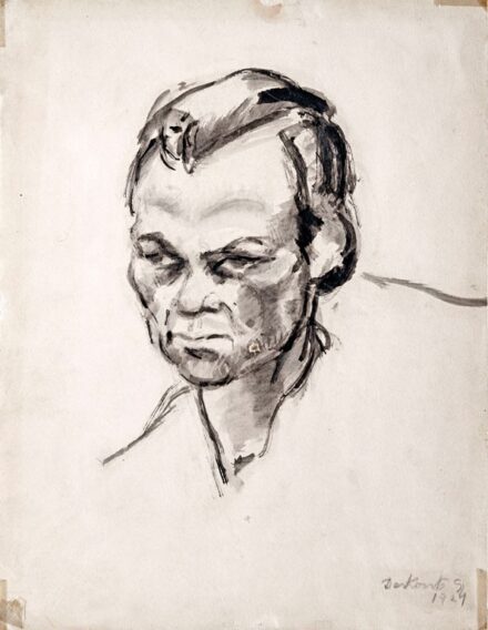 Derkovits Gyula (1894-1934): Női portré, 1924