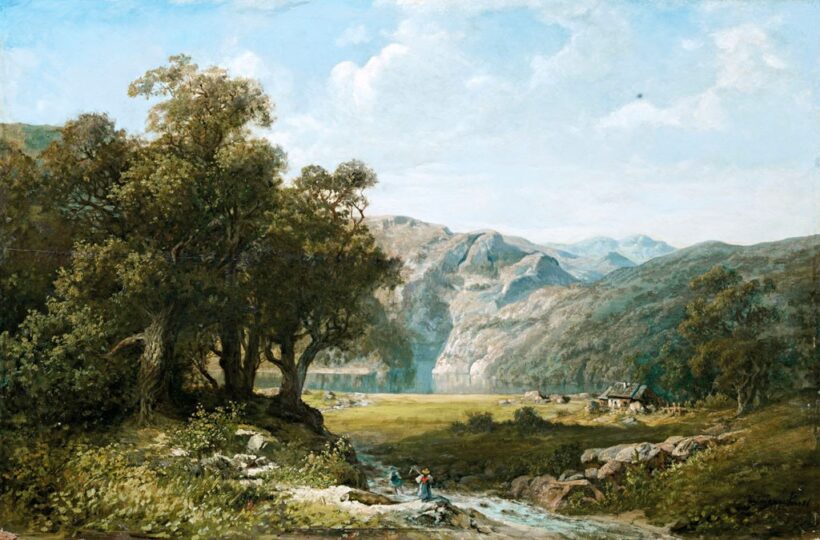 Telepy Károly (1828-1906): Patakpartján