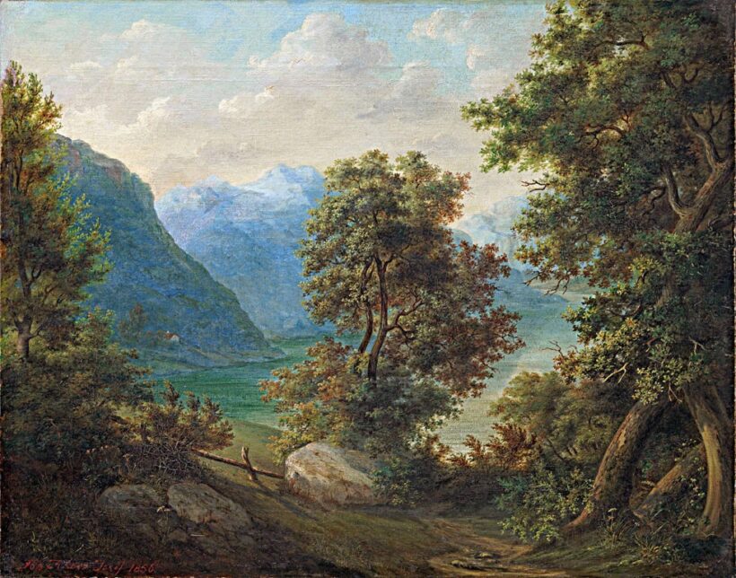 Khoor József (1817-1892): Romantikus táj, 1856