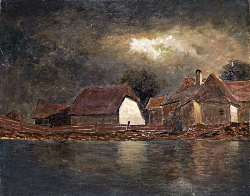 Szepesi Kuszka Jenő (1885-1948): Vízparti házak