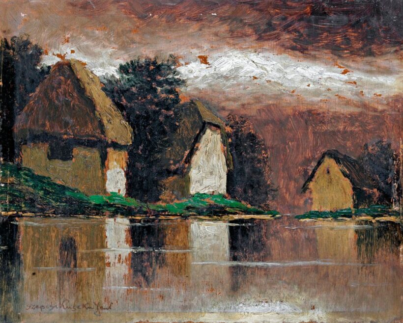 Szepesi Kuszka Jenő (1885-1948): Vízparti házak