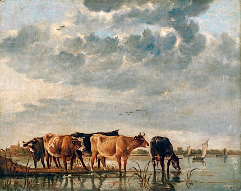 Cuyp, Albert után, 19. sz. második fele: Tehenek a vízparton