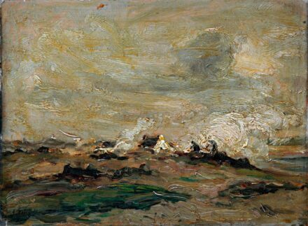 Nobillet, August Michel (1850-1914): Felhős táj