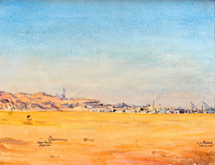 Triboud, C. O. jelzéssel: Kairó madártávlatból, 1905