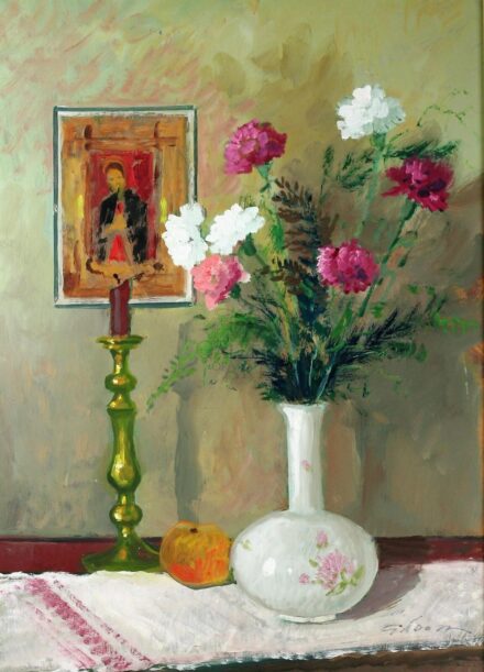 Gádor Emil (1911-1998): Szegfűs csendélet
