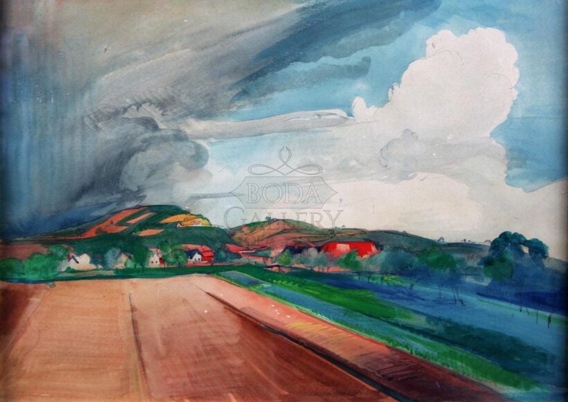 Istókovits Kálmán (1898-1990): Dombos táj