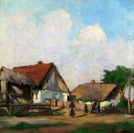 Litteczky Endre (1880-1953): Tanyasi udvar