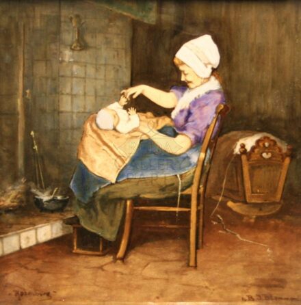 Rozenburg den Hagg holland csempekép 1890-1914