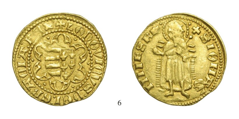 I.Lajos (1342-1382), Aranyforint, Au, 1353-57, Buda vagy Pécs