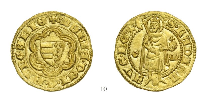 Mária (1382.1387), Aranyforint, Au, 1384-85, Körmöcbánya