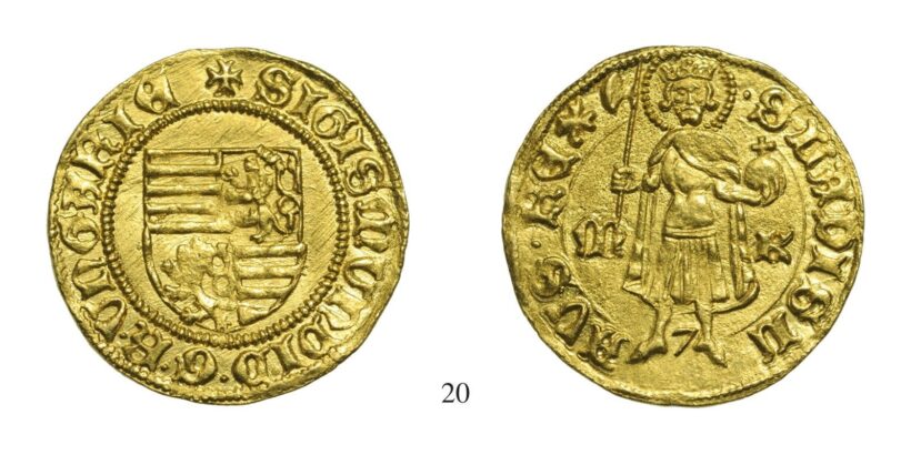 Zsigmond (1387-1437), Aranyforint, Au, 1406, Körmöcbánya