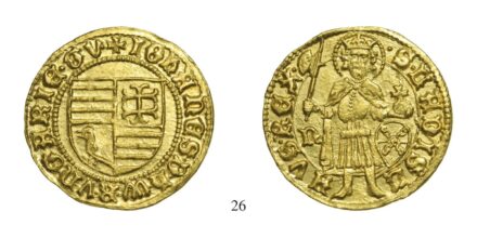 Hunyadi János (1446-1453, Aranyforint, Au, 1446-47, Nagybánya