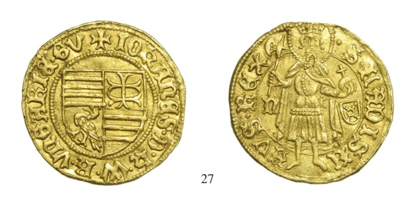 Hunyadi János (1446-1454, Aranyforint, Au, 1446-47, Nagybánya