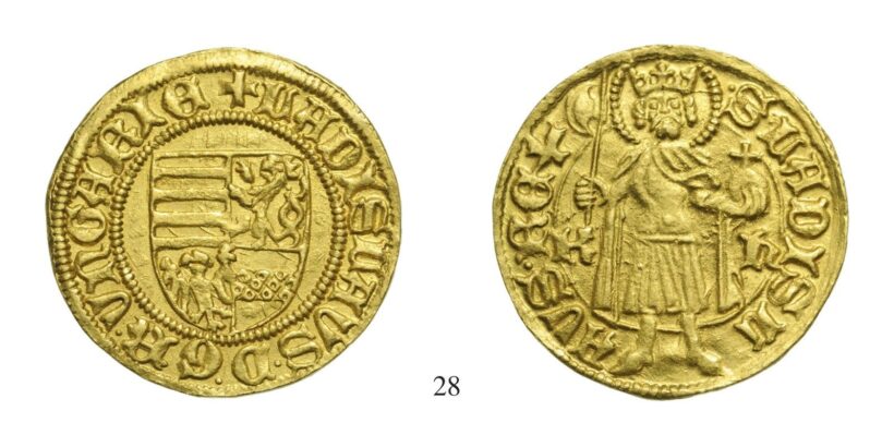 V. László (1453-1457), Aranyforint, Au, 1453, Körmöcbánya