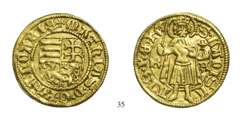 Hunyadi Mátyás (1458-1490), Aranyforint, Au, 1461-62, Körmöcbánya
