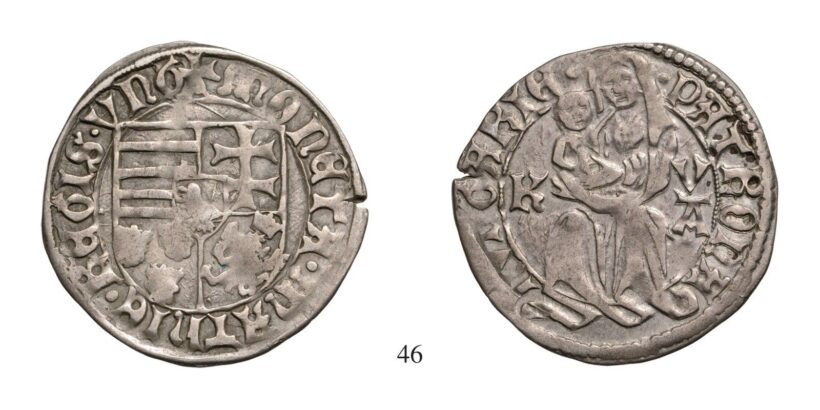 Hunyadi Mátyás (1458-1490), Garas, Ag, 1468, Körmöcbánya
