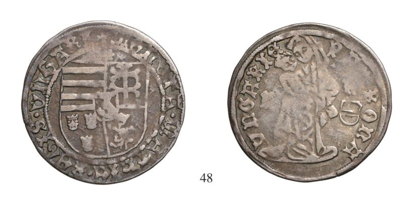 Hunyadi Mátyás (1458-1490), Garas, Ag, 1468, Körmöcbánya