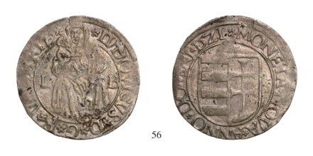 II. Lajos (1516-1526), Garas, Ag, 1521, Buda