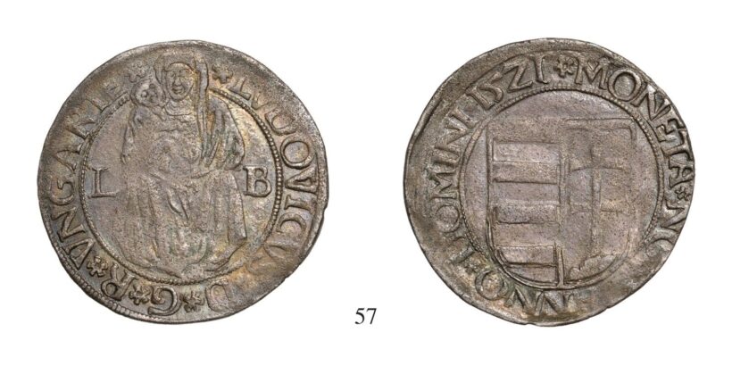 II. Lajos (1516-1526), Garas, Ag, 1521, Buda