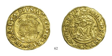 János Zsigmond és Izabella(1556-1559), Aranyforint, Au, 1559, Nagybánya