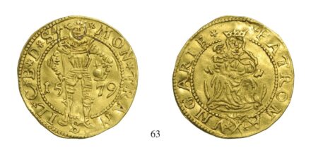 Báthori Kristóf (1576-1581), Aranyforint, Au, 1579, Szeben