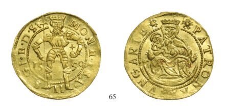 Báthori Zsigmond (1581-1602), Aranyforint, Au, 1590, Szeben