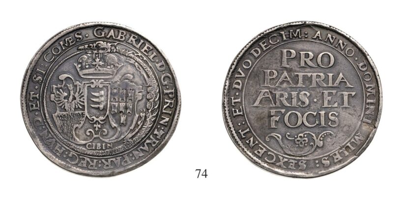 Báthori Gábor(1608-1613), Tallér, Ag, 1612, Szeben
