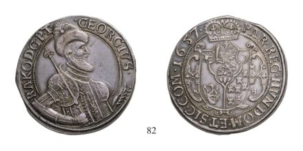 II.Rákóczi György (1648-1660), Tallér, Ag, 1657, Nagybánya